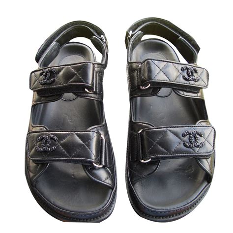 chanel black sandals price|Black Chanel sandals 2022.